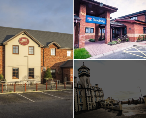 Assistance dog and Wheelchair friendly places to stay, eat, visit. cover photo collage