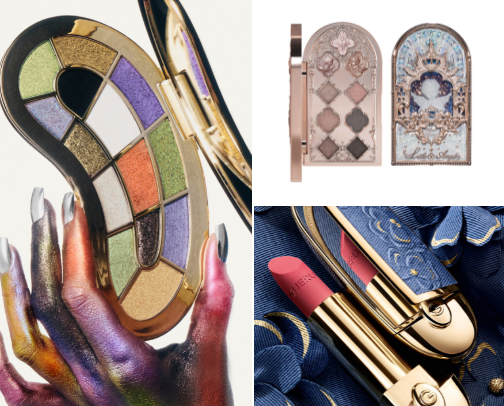 Whimsical Makeup products cover photo collage