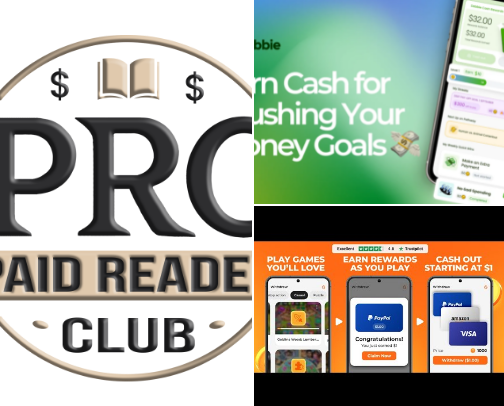Money making apps cover photo collage