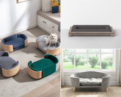 Chic Dog Beds You Won’t Hide cover photo collage