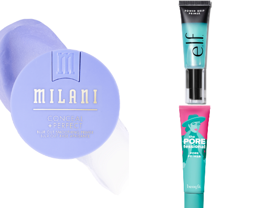 Makeup primers cover photo collage