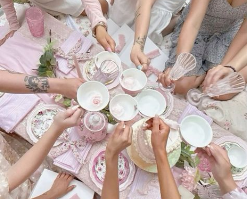 Coquette Tea Party (Young Adults) cover photo collage