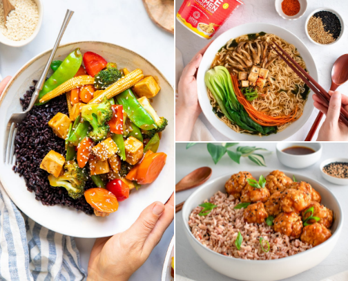 Easy, Tasty, Affordable” cover photo collage