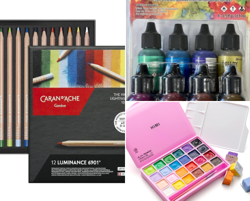 Fine Art and Craft Supplies You Will Find in my Studio cover photo collage