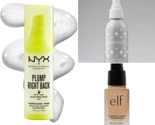 Acne safe makeup cover photo collage