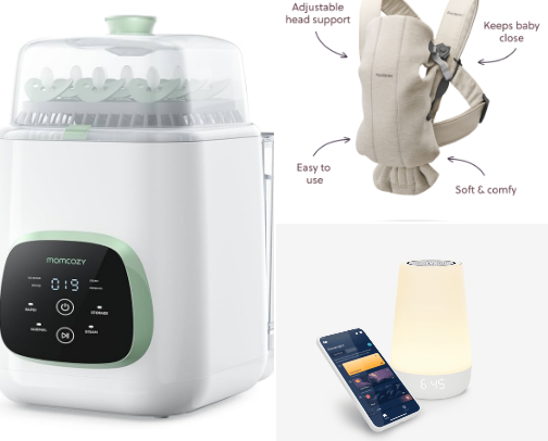 “I’m a mommy.” “Mamacita?”—Mom & Baby Must Haves cover photo collage