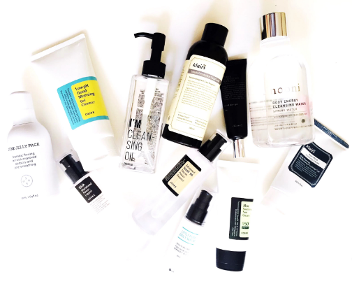 Korean skincare cover photo collage