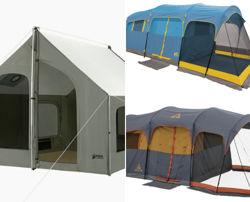Camping cover photo collage