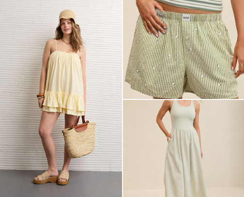 AERIE spring finds 👀☀️🌼 cover photo collage