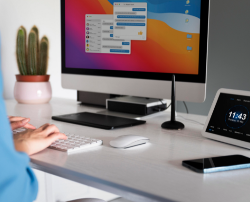 Minimalist Computer Desk Layout Ideas cover photo collage