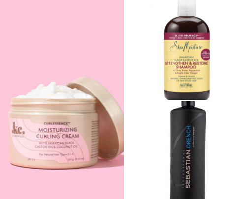 Hair products cover photo collage