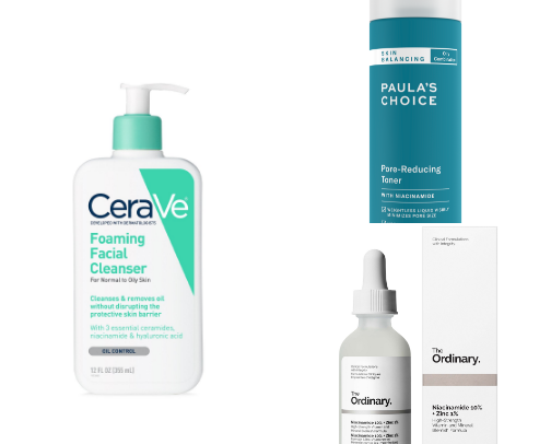 🌿 Beginner Skincare Routine for Oily Skin cover photo collage