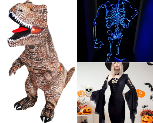 What Everyone Is Buying Right Now: Last-Minute Halloween Costumes, Grateful Dead T-Shirts & Scout Terra EV Picks cover photo collage