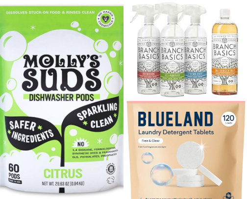 Non Toxic Home Cleaning Products cover photo collage