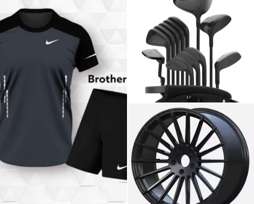 Baju dan celana running cover photo collage
