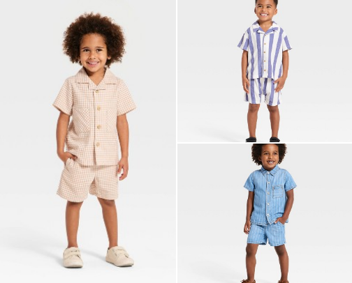 Target Toddler Boy Summer Sets cover photo collage