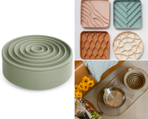 Slow feeders and bowls cover photo collage