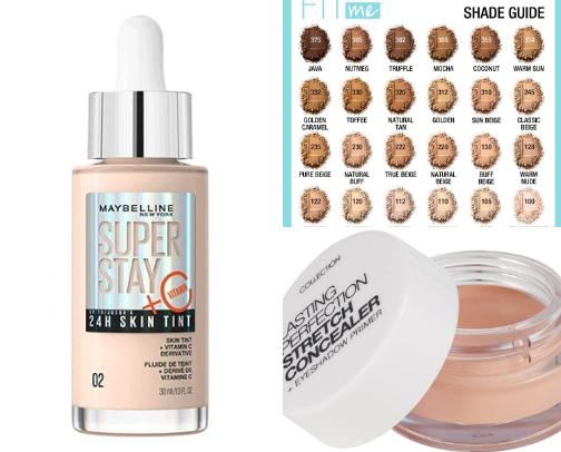 Makeup routine cover photo collage
