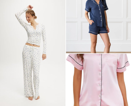 Sleep wear cover photo collage