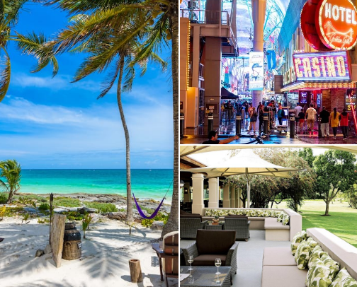 Dream Getaways & Hotel Deals 🧳✨ Expedia, Booking.com & More cover photo collage