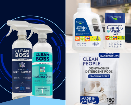 Fave non toxic cleaning products cover photo collage