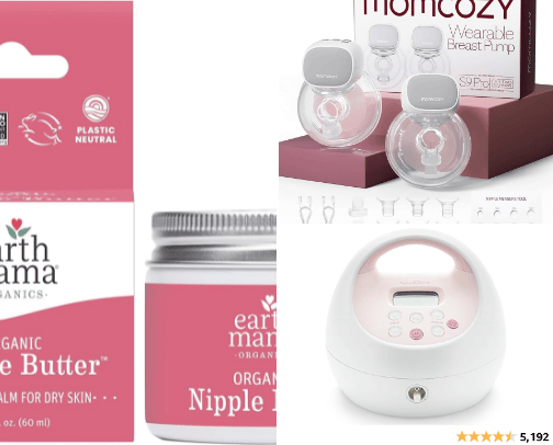 breastfeeding/pumping essentials cover photo collage