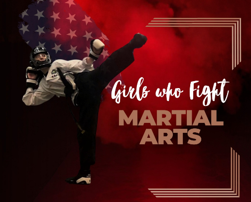 Girls Who Fight: Martial Arts cover photo collage
