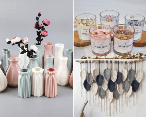 Small budget room decor aestetik cover photo collage