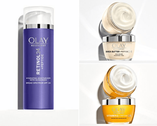 Olay cosmetic cover photo collage