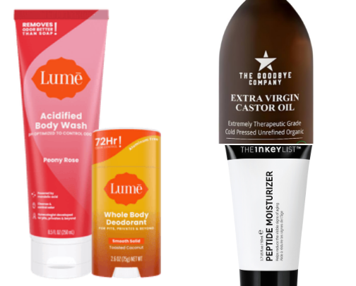 Skin and body faves cover photo collage