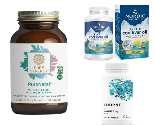 Crunchy Prenatal/Postnatal Supplements cover photo collage