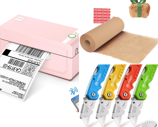 The Best Small Business Shipping Station Essentials cover photo collage