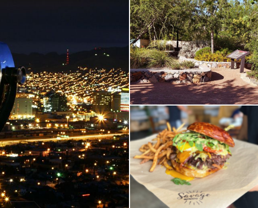 Sun City & Southwest Gems: Epic Eats, Scenic Walks, and Hidden Adventures from El Paso to New Mexico cover photo collage