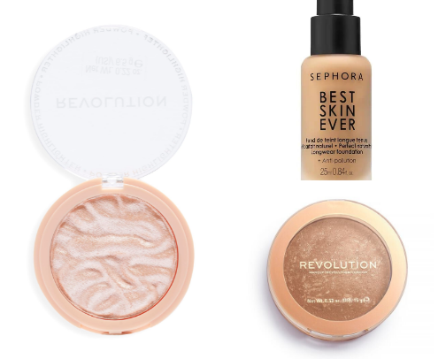 Products I use in my daily makeup rutine cover photo collage