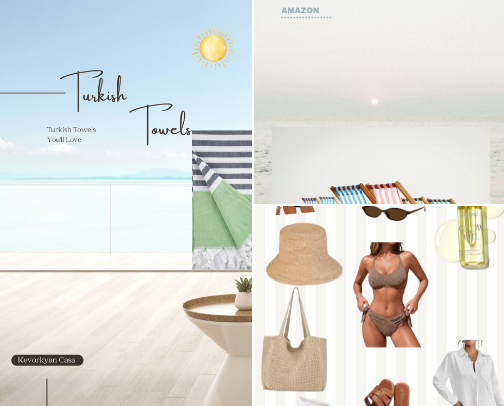 Beach Essentials cover photo collage