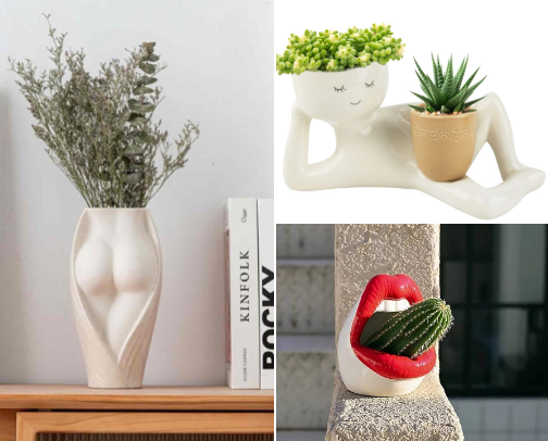 Sensual Flower Pots cover photo collage