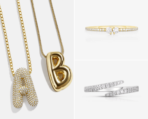 dainty jewelry ✨ cover photo collage