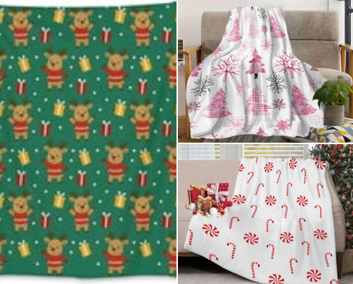 ute Holiday Throw Blankets 🎄 Cozy & Festive Christmas Decor Ideas #Walmartpartner cover photo collage