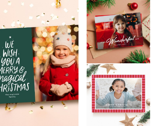 Cute Christmas card ideas cover photo collage