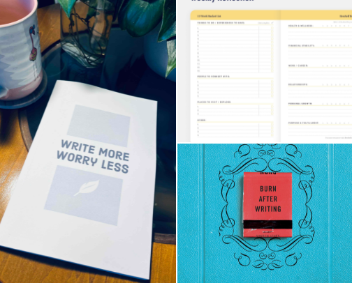 Mindfulness: Journals, Meditation etc cover photo collage