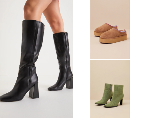 “Winter footwear that combines comfort, warmth, and style!”🫶🏻 cover photo collage