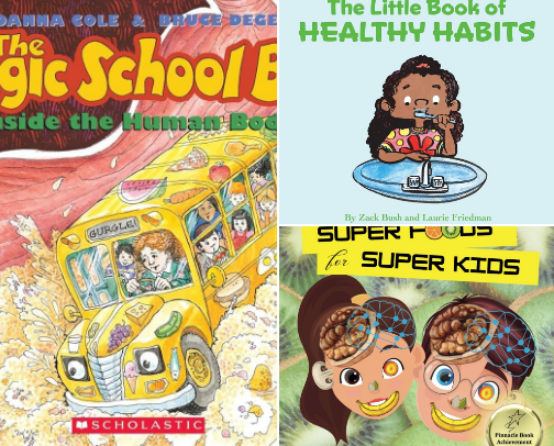 Healthy Habits & the Human Body Morning Basket Theme cover photo collage