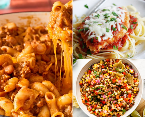 Quick, easy and healthy-ish weeknight dinners cover photo collage