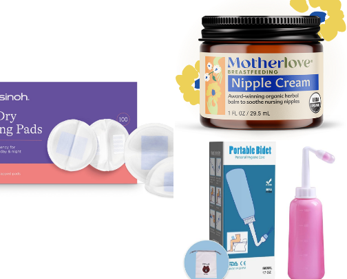 What I Actually Used Postpartum cover photo collage