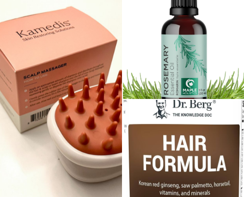 Healthy hair growth routine cover photo collage