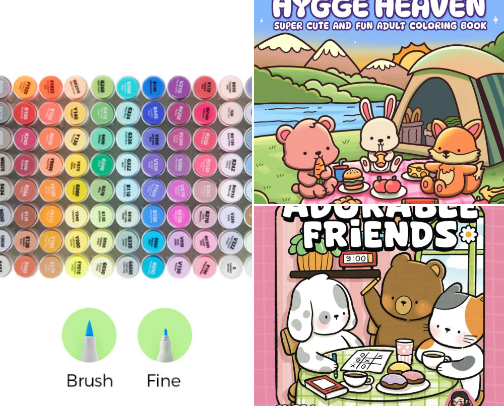 coloring nostalgia 2.0: like it’s 2005, only adultier. cover photo collage