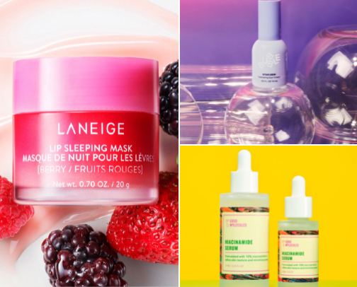 Current Skincare Rotation ✨️ cover photo collage