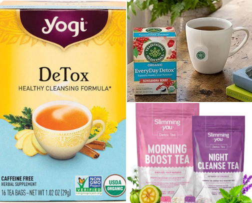 detox tea ! 🥰 cover photo collage