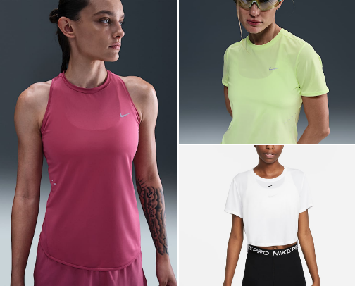Nike ✔️Women's Running Tops & T-Shirts 🏃‍♀️🎽 cover photo collage