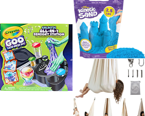 Sensory Friendly Finds cover photo collage